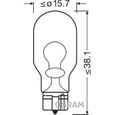 OSRAM Lot de 2 Lampes de signalisation halogène Original W16W-0
