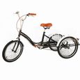 Tricycle adulte de 20 pouces à vitesse unique à 3 roues pour adultes avec panier-0