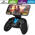 Manette Telephone Android Bluetooth avec Bouton Programmable + Support Smartphone -  Compatible Iphone, IOS, Android, PS4, PS3, PC-0