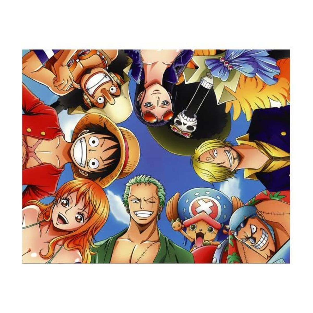Toile One Piece Faite Main – Personnage Luffy – Art Déco – Custom (France)