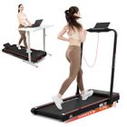 Tapis de Course Pliable et Inclinable 7.7% CITYSPORTS WP3 - Pliable - Vitesse 1.0-12.0km/h -Bluetooth-Noir avec Rouge