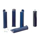 ALTOBUY PLAST - Jeu de 4 pieds 22 cm bleus + pied central pour cadre à lattes