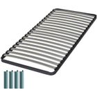 EBAC LITERIE Sommier à lattes + pieds 90x190 Epsilon - 20 lattes bois - Fabrication française