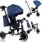 Tricycle évolutif LIONELO Tris Plus - Vélo poussette - Siège réversible & réglable - Jusqu'à 25 Kg - Bleu