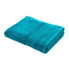 DOUCEUR D'INTERIEUR Drap de Bain "Tendresse" 90x150cm Bleu Paon