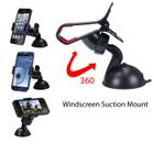 SAVFY® Universel Support Voiture Auto Pare-brise à Ventouse 360° rotatif Pr iPhone SAMSUNG