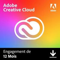 Logiciel Adobe Creative Cloud all Apps - Particuliers ( Clé d'activation 1 mois/ 1 PC)