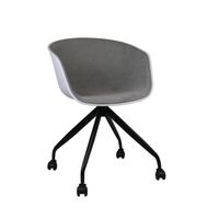 Chaise de bureau à roulettes Simply Grey 78,6x54x49cm Thinia Home