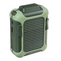 Ventilateur,Climatiseur Portable électrique pour voiture,ventilateur de taille,Mini-cou,batterie - Type green