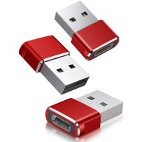 Uto Adaptateur USB C Femelle vers USB Mâle Pack de 3,Adaptateur Câble Chargeur Type C vers USB A Convertir pour iPhone