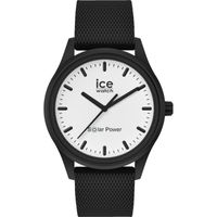 Ice-Watch - ICE solar power Moon Mesh - Montre noire mixte avec bracelet en silicone - 018391 (Medium)