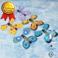TD® Jouet pour enfants papillon volant 10 marque-pages surprise avec des papillons volants dans le livre