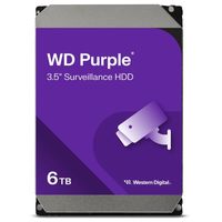 - Western Digital - WD Purple WD64PURZ - disque dur - 6 To - surveillance - SATA 6Gb/s