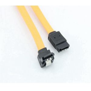 Goobay C/âble de connexion pour disque dur avec fiche SATA type L vers SATA type L 90/° 1,5/ Gbit//s 3/ Gbit//s 6/ Gbit//s 1/ m Lot de 5