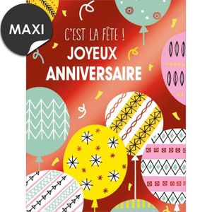 Grande Carte Anniversaire Cdiscount