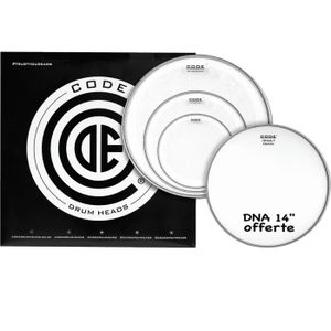 PEAU POUR PERCUSSIONS CODE DRUMHEADS PCO TPGENCLRR - Tom - Transparente 