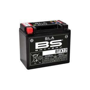 BATTERIE VÉHICULE Batterie SLA BTX12 / YTX12-BS - BS BATTERY - 12V / 10Ah