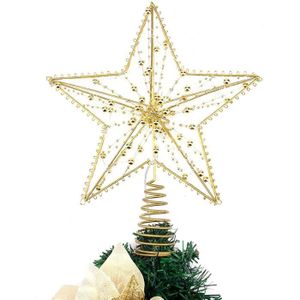 SHTUUYINGGDécoration de sapin de Noël étoile scintillante avec 20 lumières  LED pour sapin de Noël réflecteur étoile cime de sapin illuminée  décorations de sapin de Noël en plastique de Noël 