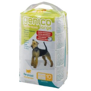 TAPIS - DALLES DE PARC Tapis hygiénique pour chiens - FERPLAST - GENICO Large - Tissu - Blanc - Absorbant