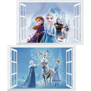 Stickers repositionnable Disney - La Reine des Neiges 2 - modèle