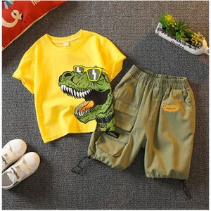 Ensemble de vêtements Ensemble Garçon Dinosaure - Coton - Vert jaunâtre 