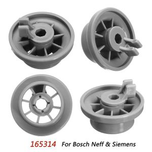 8 x Lave-vaisselle Panier inférieur Roues ferroviaires pour Bosch Neff & Siemens-Gris