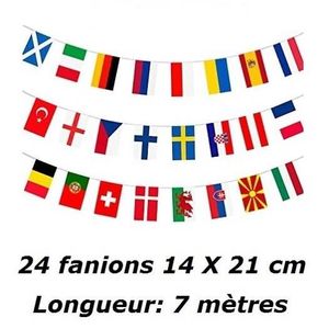 Drapeau Tunisien 30 x 45 cm AZ FLAG Guirlande 12 mètres 20 Drapeaux Tunisie 45x30 cm