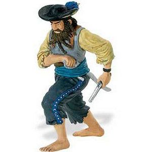 FIGURINE - PERSONNAGE Figurine Pirate - SAFARI - Phillip Morton Artilleur - Enfant Garçon - 9cm - Peinte en Plastique