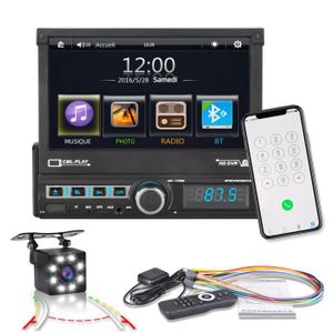 AUTORADIO SWAREY Autoradio Bluetooth Stéréo MP5 Navigation GPS 7'' HD Radio FM Voix Intelligente avec Caméra de Reculv 7110GM