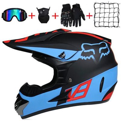 Casque Moto Enfant et adulte Motocross Casque Hors-bleu