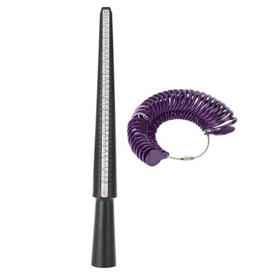 Lot De 2 Baguiers Pour Mesurer La Taille Des Bagues - De 41 à 76 Et PVC De 43 à 74 - Neufs Avec étiquettes
