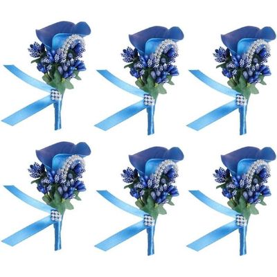 Boutonnière Blanche, Fleurs Artificielles De Corsage De Mariage, Bracelet Rose Rouge Pour Demoiselle D'Honneur, Homme, Boutonnière, Invités, Accessoires De Mariage  320