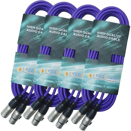 Câbles DMX 2 M 3 Broches Lot De 2 Câbles DMX XLR De 3 M, Câble D'éclairage De Scène Cable Xlr 10m Câbles DMX 2 M 3 Broches Lot De 2 Câbles DMX XLR De 3 M, Câble D'éclairage De Scène Cable Xlr 10m