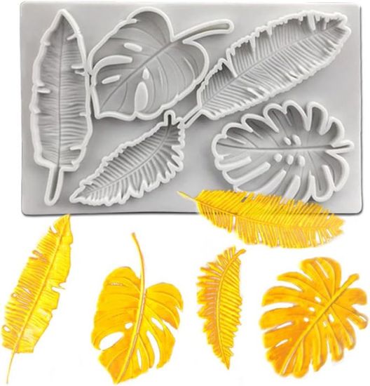 Moule Silicone Feuilles 3D Feuilles Forme Moule En Silicone Moules à