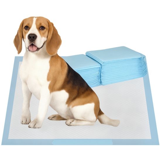 COSTWAY - Lot De 300 Alèses Jetables Pour Chien/Chat (60x43 Cm) - 6 Couches, Absorption Rapide, Fond Imperméable PE