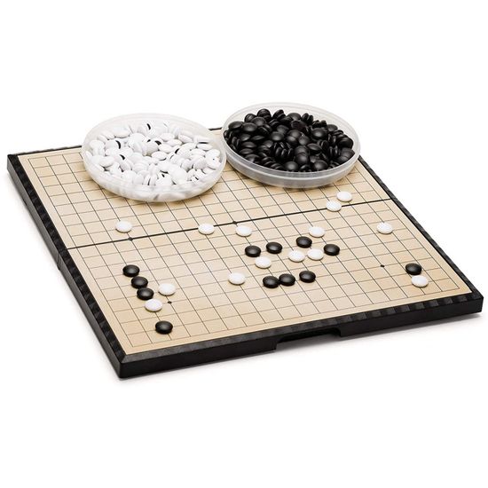 Alomejor – Plateau De Jeu Go Magnétique – Pliable Avec Pierres Aimantées – Jeu De Stratégie Traditionnel – Voyage Et éducation