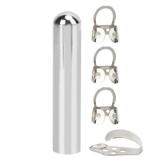 Lot 6 Limes à écrou Guitare Acier Inox - Pour Classement Frettes, Couronnement, Polissage