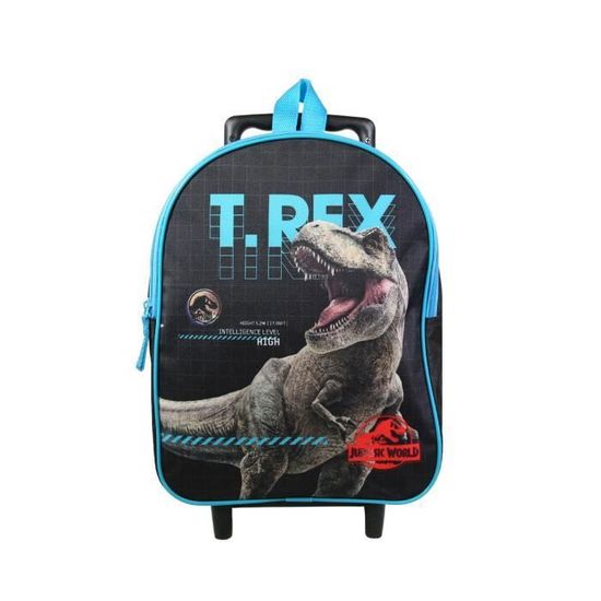 Bagtrotter Bagtrotter - Jurassic World - Sac à Dos Scolaire - Noir - 2 Compartiments Zippés - 1