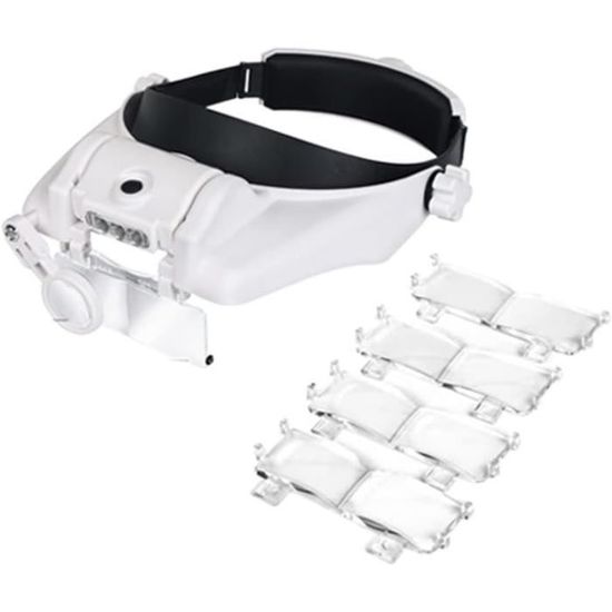 Lampe à Clip Pour Lunettes RiToEasysports - 1 Paire De Lampes LED Rotatives 360°, Avec Pare-lumière, Pour Lecture, Pêche De Nuit, Bricolage