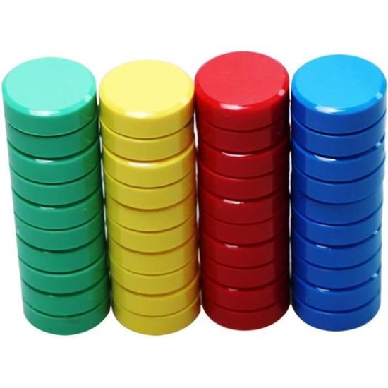 14 Aimants Néodyme Puissants Noirs - 16x12mm - Pour Tableau Blanc, Frigo, Affichage