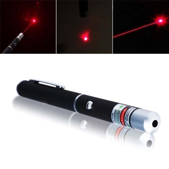 Stylo Pointeur Laser Vert 532nm Réglable - Classe 1, 1mW - Avec Focus Et Fonction Lampe