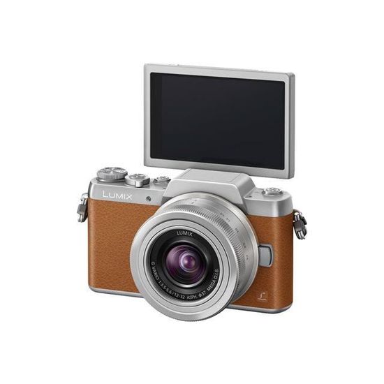 PANASONIC LUMIX DMC-GF7 KIT BRUN/ARGENT + H-FS … - Cdiscount