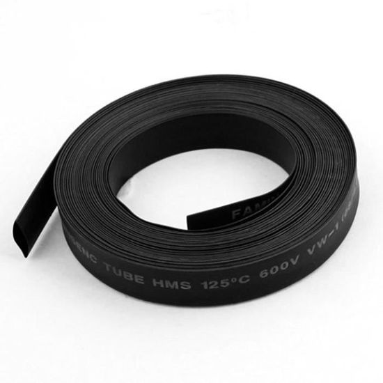 Gaine Thermorétractable Pour Poignée Canne à Pêche 45mm Diamètre - 73mm Plat - 1.6ft - Noir