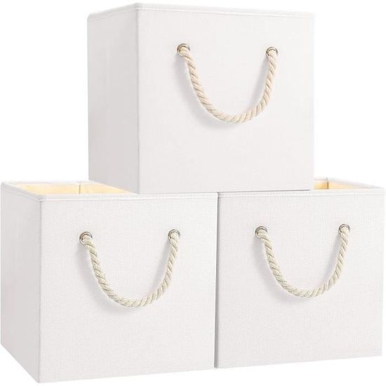 Lot De 2 Cubes Rangement Rose - Paniers Organiseurs Jouets Vêtements Bébé - Rangement Étageres Chambre Salon