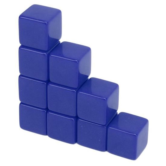 30 Pcs Ensemble de dés de 16mm à six faces vierges à écrire sur les cubes de jeu pour l