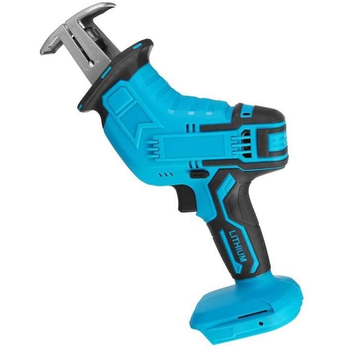 Scie à Os électrique Sans Fil - 21V, 450W, 3000 Tr/min - Pour Viande, Bois, Métal, PVC - Batterie Lithium Incluse