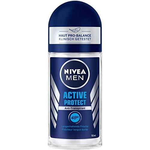 NIVEA MEN Active Protect Deo Roll-On 50 ml Antitranspirant pour une sensation de peau fraîche, déodorant 48 h a 82808-01000-2