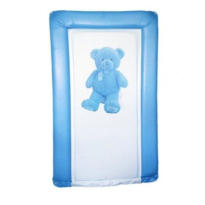 MATELAS À LANGER IMPERMÉABLE - Ourson Bleu
