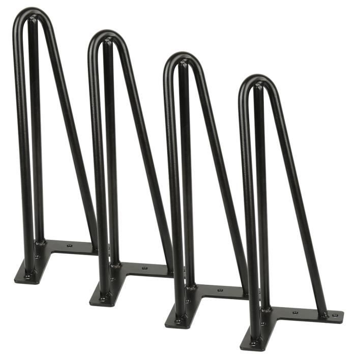WISS Pied Meuble 4pcs 30CM Pieds Epingle DIY Pieds pour Table basse Metal B