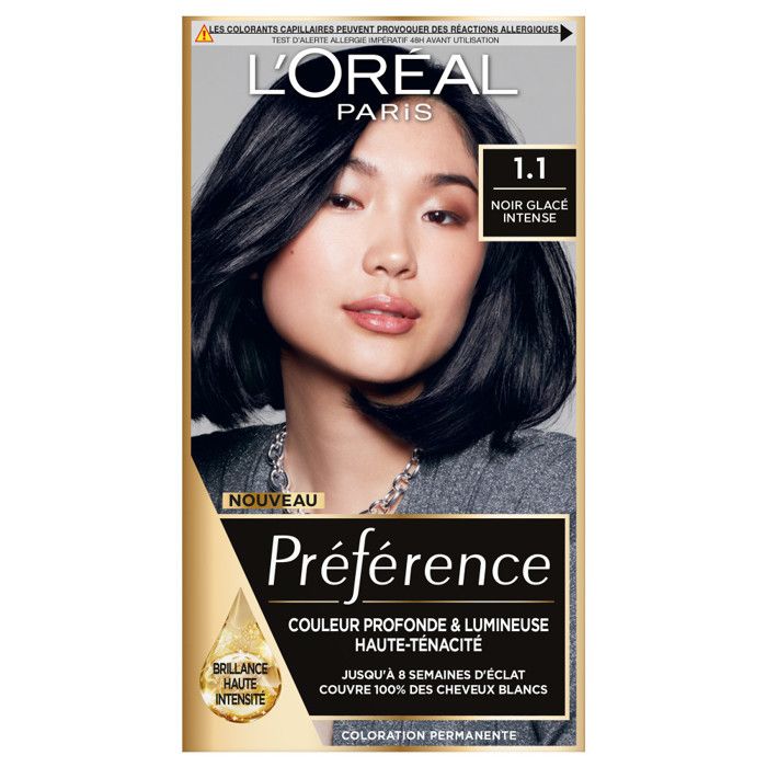 L'OREAL PARIS Coloration Permanente 1,1 Pure Black